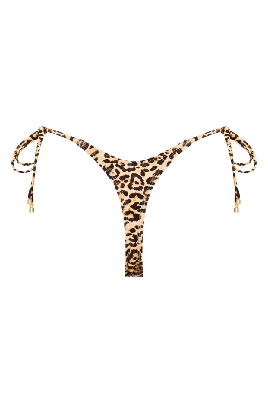 Zaya Tie-Side Minimal Thong - Leopard