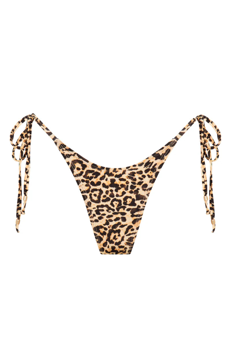 Zaya Tie-Side Minimal Thong - Leopard
