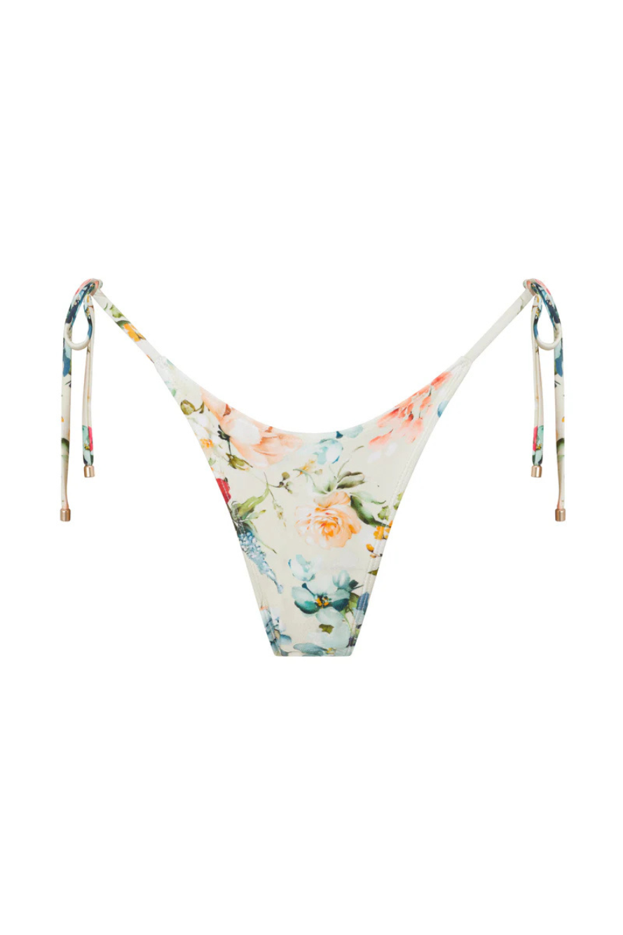 Madison Tie-Side Minimal Thong - Floral