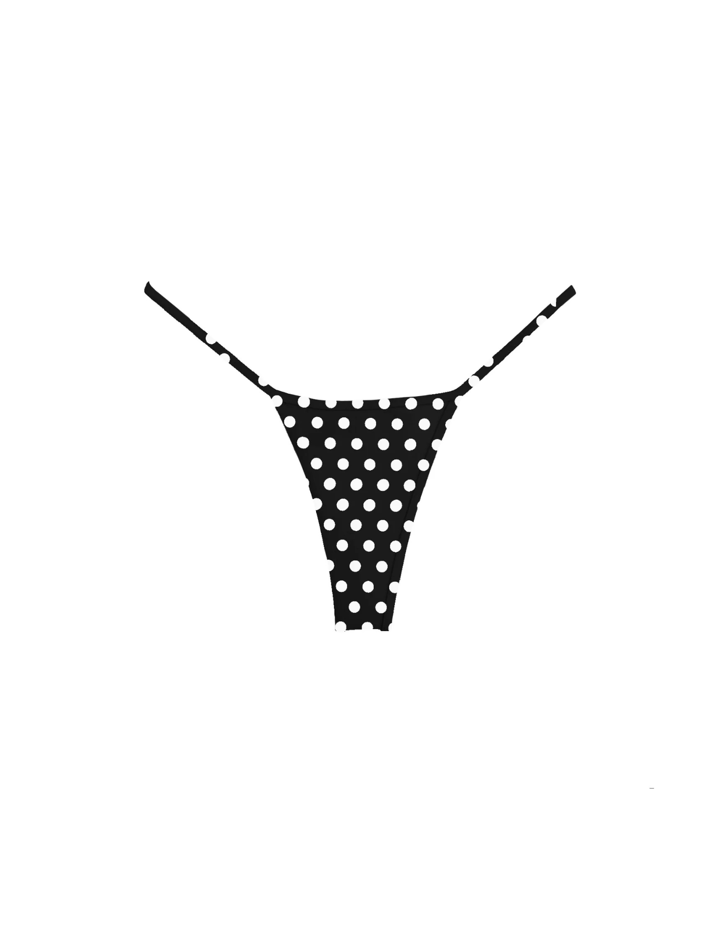 Manhattan Micro Bikini Bottom - Polka Dot Black