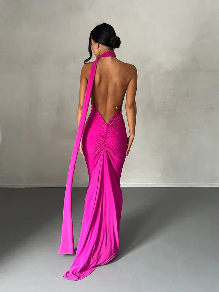 Victoria Maxi Dress - Berry
