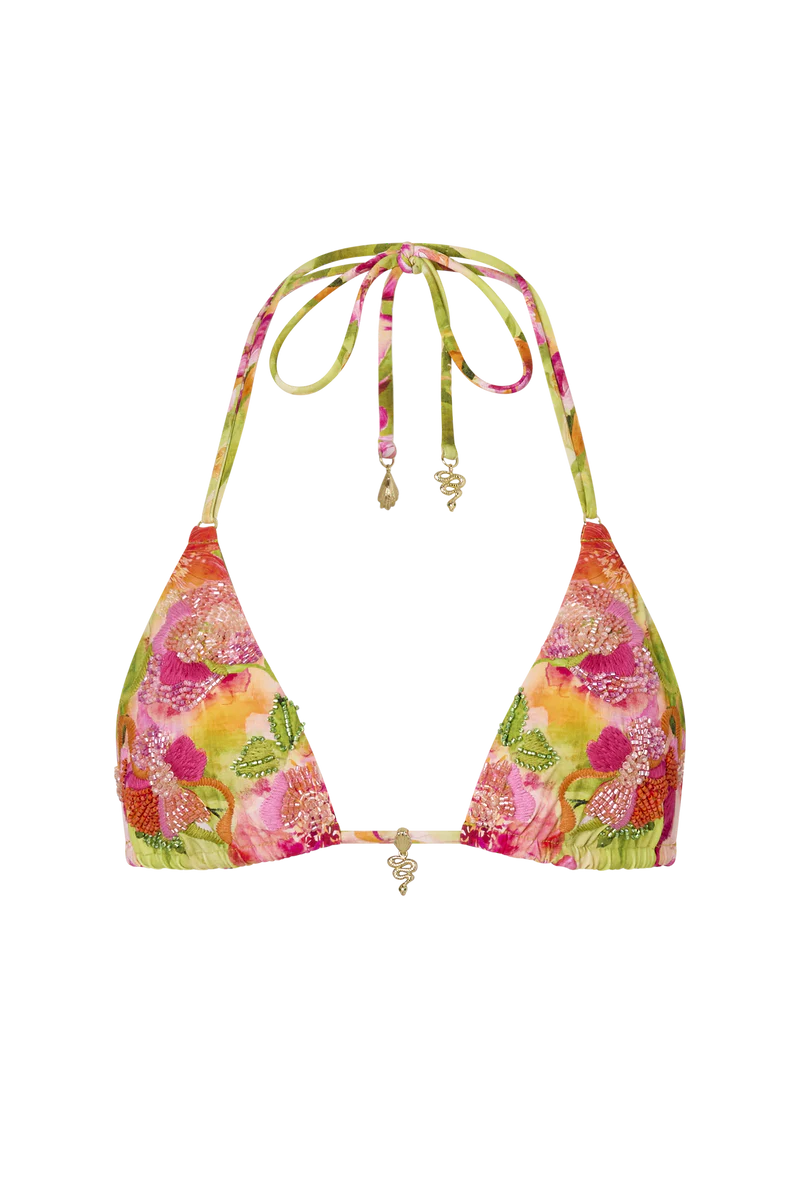 Valencia Adjustable Strap Triangle Bikini Top