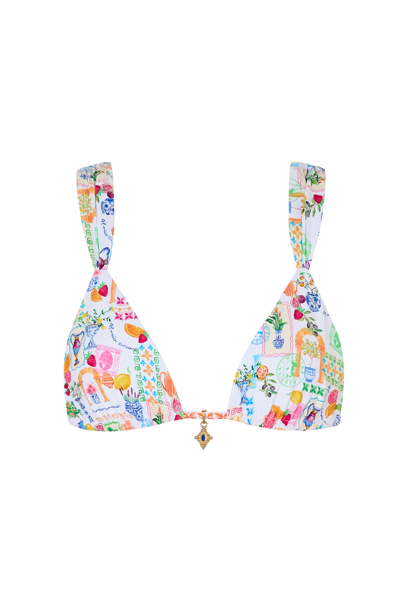 Sorrento Wide Strap Triangle Bikini Top