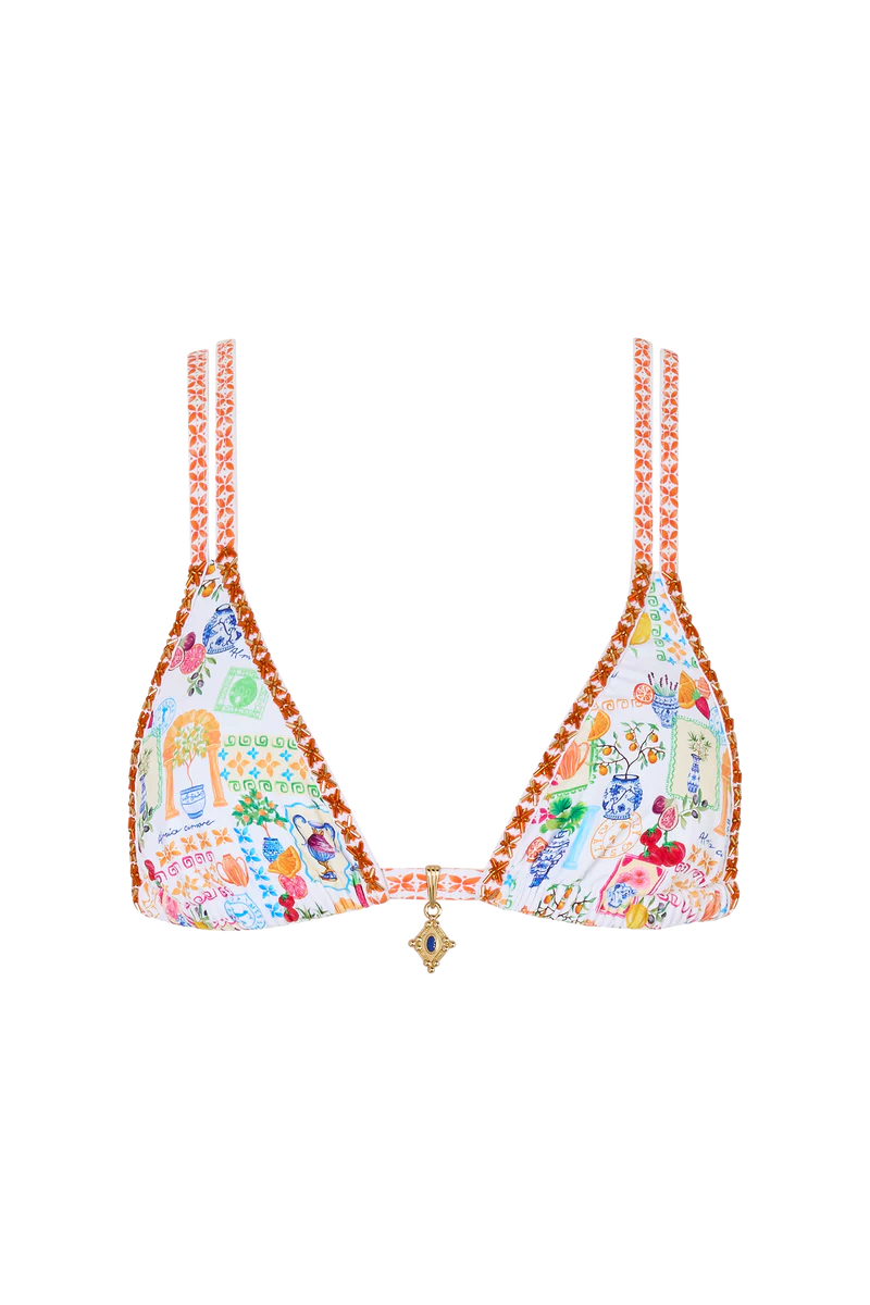 Sorrento Double-Strap Fixed Triangle Bikini Top
