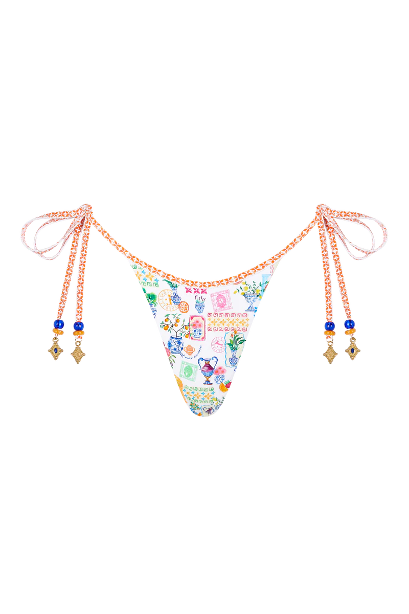 Sorrento Tie Side Thong Bikini Bottom