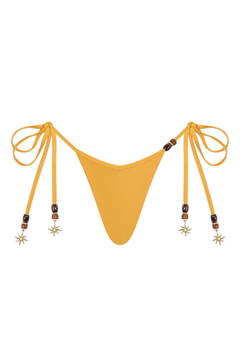 Capri Tie-Side Thong Bikini Bottom