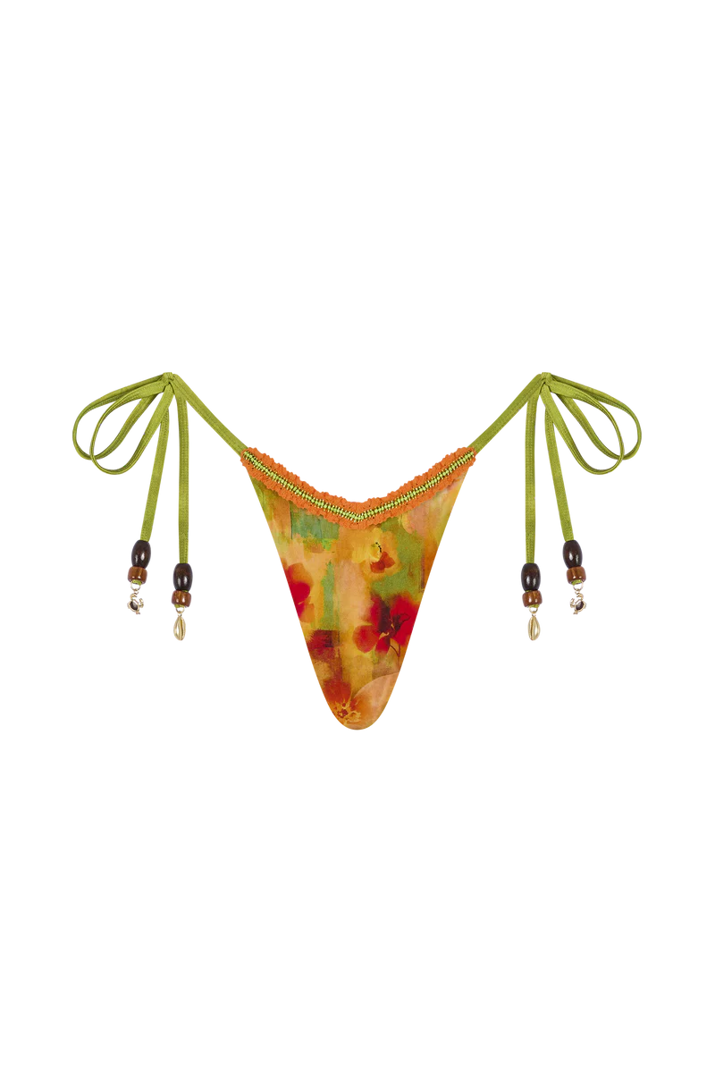 Ibiza Tie-Side Thong Bikini Bottom