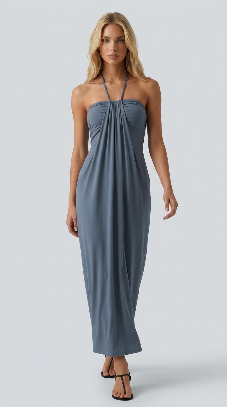 Santorini Breeze Maxi Dress