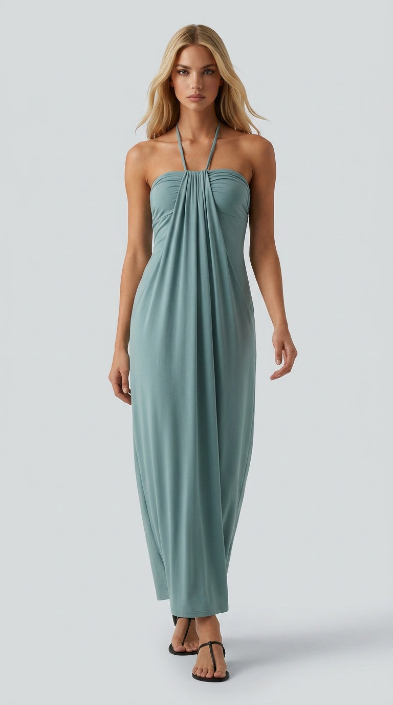 Santorini Breeze Maxi Dress