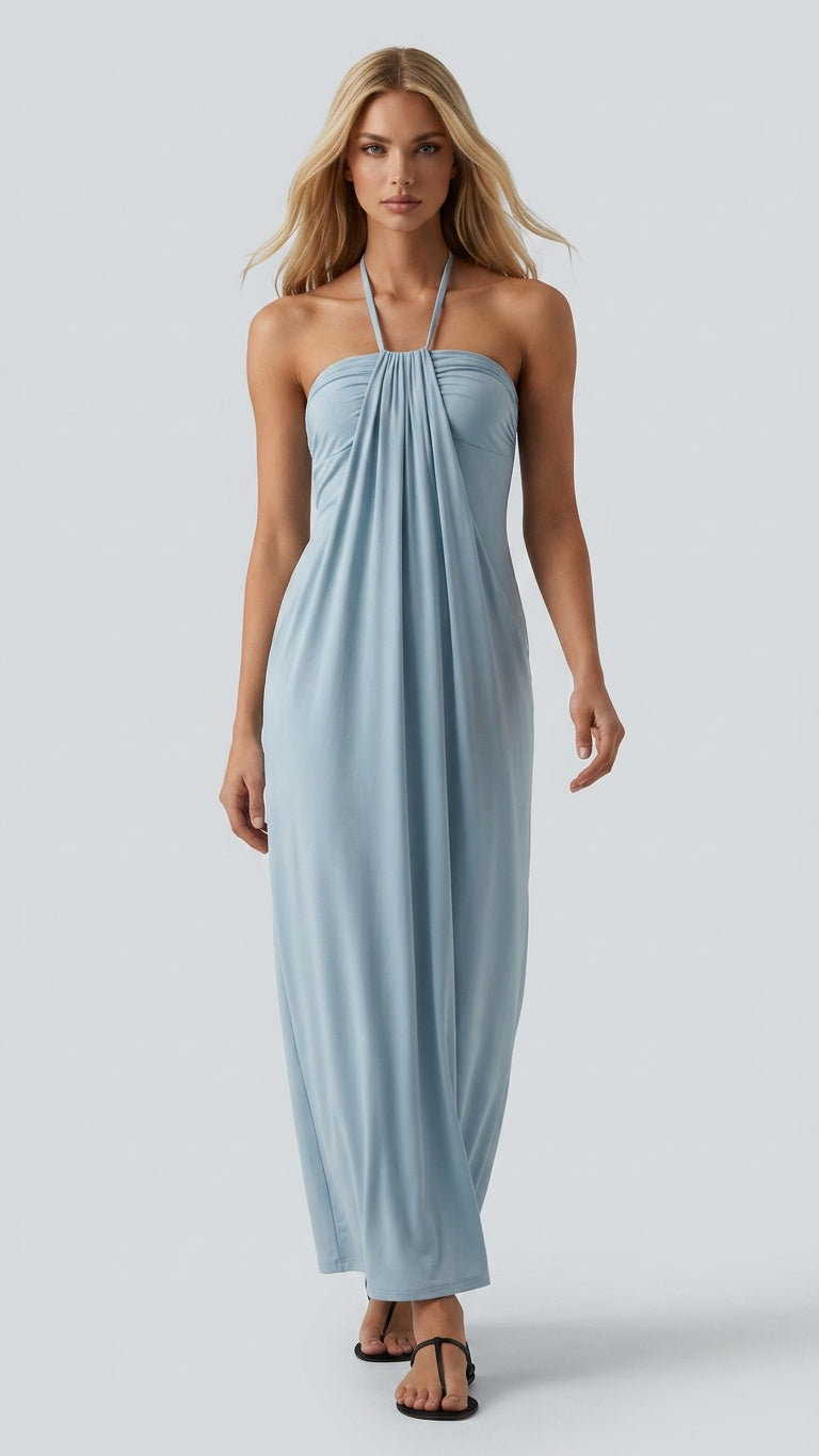 Santorini Breeze Maxi Dress