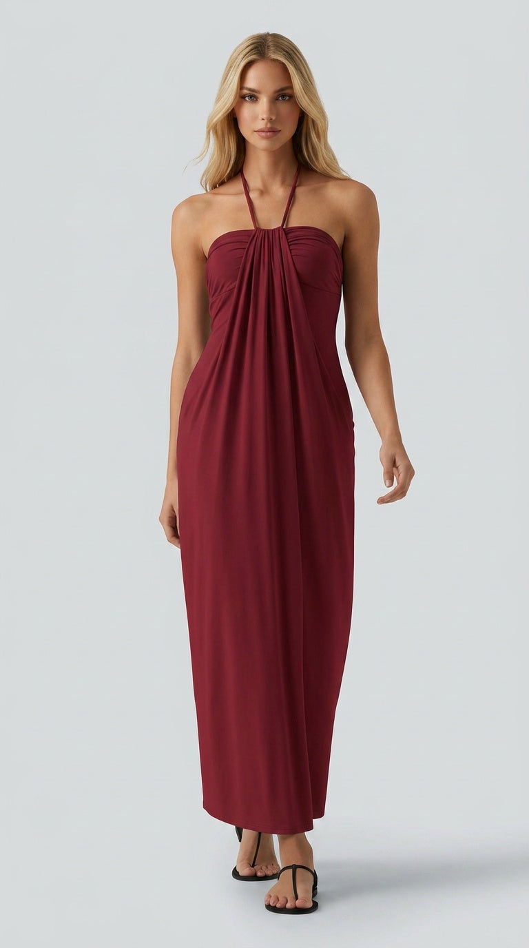 Santorini Breeze Maxi Dress