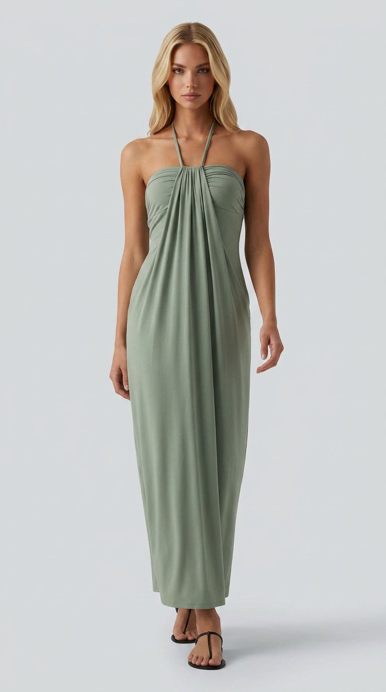 Santorini Breeze Maxi Dress