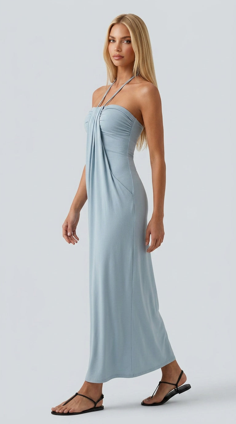Santorini Breeze Maxi Dress