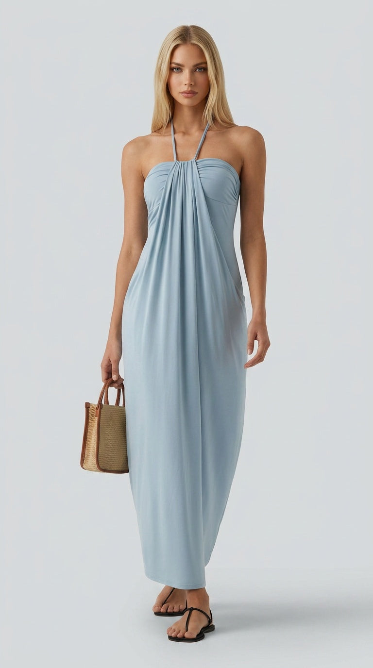 Santorini Breeze Maxi Dress