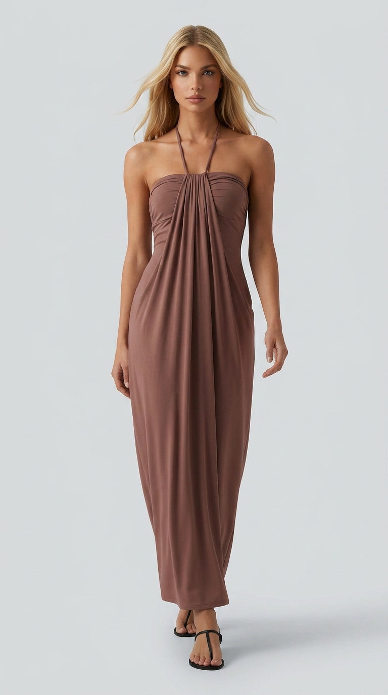 Santorini Breeze Maxi Dress