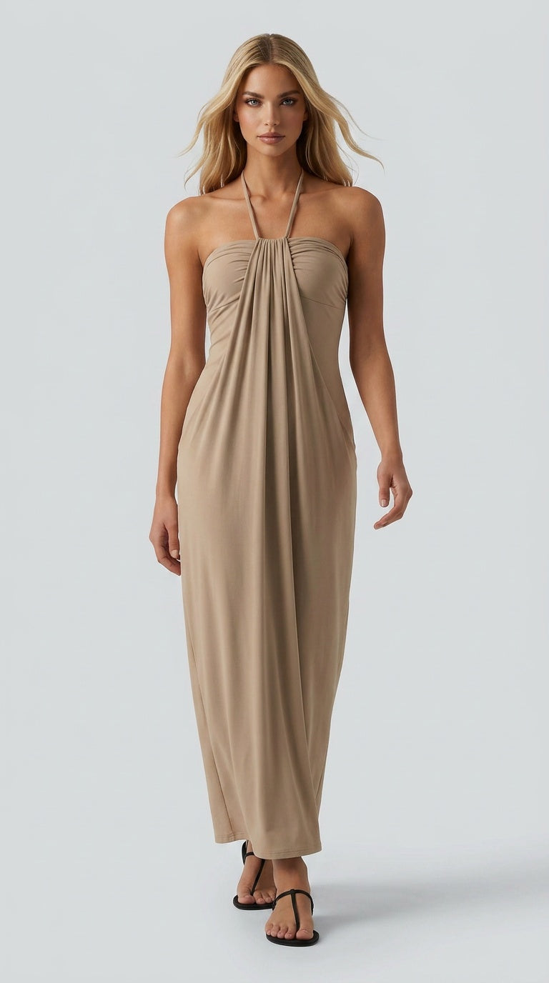 Santorini Breeze Maxi Dress