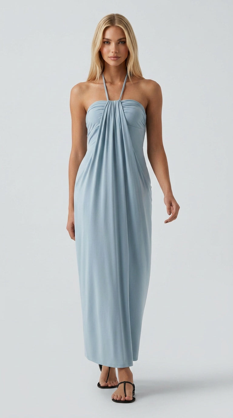 Santorini Breeze Maxi Dress